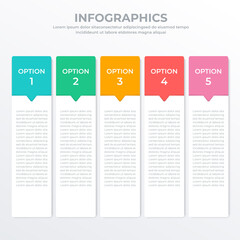 Obraz premium Business infographic template for web, banner and brochure : Vector Illustration