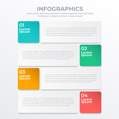 Business infographic template for web, banner and brochure : Vector Illustration