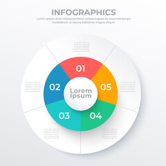 Business infographic template for web, banner and brochure : Vector Illustration