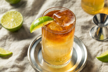 Boozy Rum Dark and Stormy Cocktail