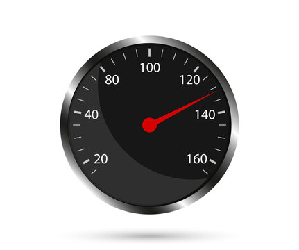 recommend clip art: Speedometer with a red arrow. Car dashboard. Vehicle speed meter.
