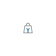 Letter Y  on shopping bag