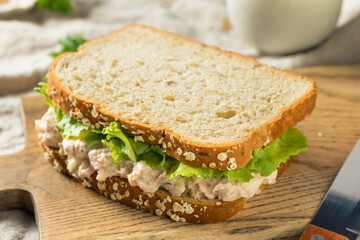 Homemade Fresh Tuna Salad Sandwich