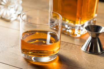 Boozy Alcoholic Whiskey Neat