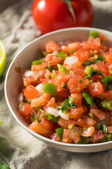 Spicy Homemade Pico De Gallo