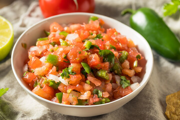 Spicy Homemade Pico De Gallo