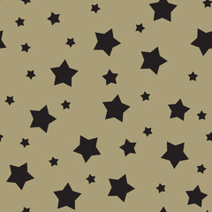 Stars seamless pattern. Backdrop texture for Christmas design. Continuous background.