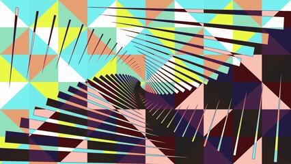 contrast and overlap style illustration abstract background
