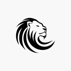 lion head logo vector illustration, makes your company more powerful