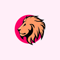 lion head logo vector illustration, makes your company more powerful