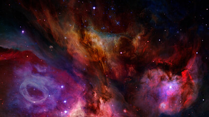 Magenta nebulae. Elements of this image furnished by NASA