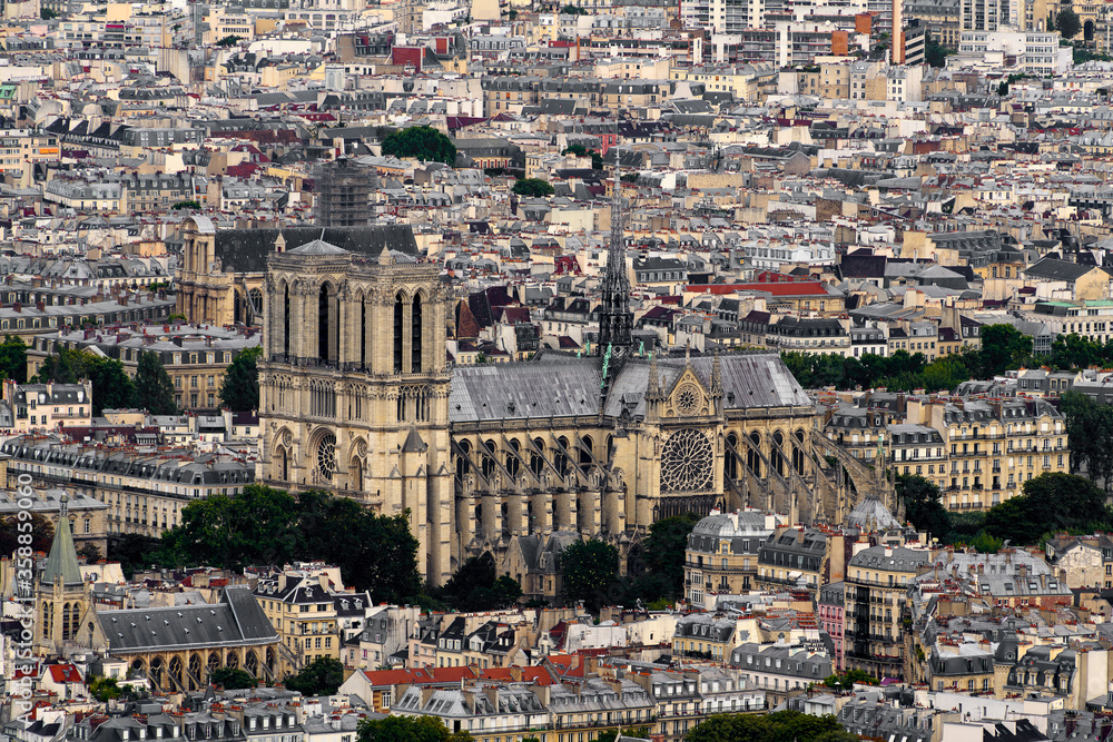 Sticker architecture of paris, france