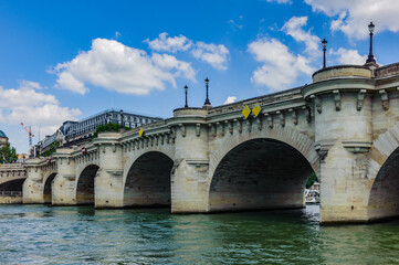 It's The oldest bridge of Paris, Pont Neuf (New bridge)