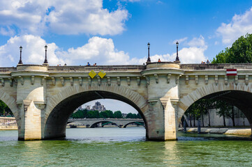 Fototapeta premium It's The oldest bridge of Paris, Pont Neuf (New bridge)