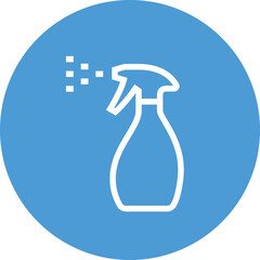 Spray Bottle Mist Outline Icon