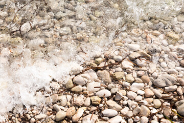 shore with stones