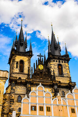 Fototapeta premium It's Architecture of Prague, Czech Republic. Prague in the capital of Czech Republic and a popular touristic destination.