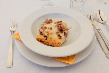 Bolognese lasagne