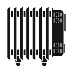 Vector design of heater and cooling logo. Web element of heater and radiator vector icon for stock.