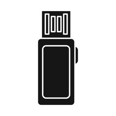 Vector illustration of usb and memory sign. Graphic of usb and pc vector icon for stock.