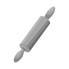Isolated object of rolling-pin and cooking sign. Collection of rolling-pin and dough stock symbol for web.