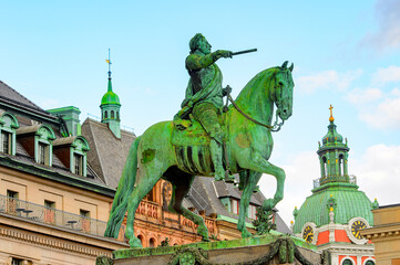 Fototapeta na wymiar Gustav Adolfs monument in Stockholm, Sweden