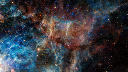Space scene with stars and galaxies. Elements of this image furnished by NASA