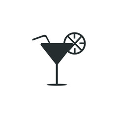 Cocktail icon vector, vector art