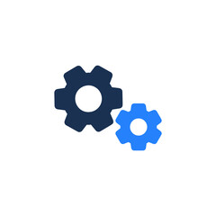 Gears icon vector. Illustration art