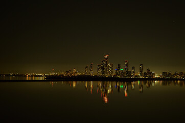 Fototapeta na wymiar Toronto West Skyline night