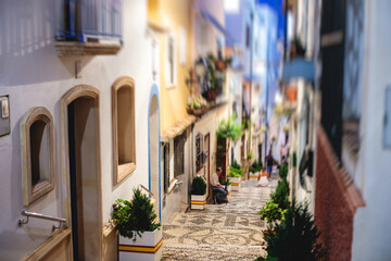 Fototapeta na wymiar View of Calpe Old town, Calp, Marina Alta, province of Alicante, Valencian Community, Spain