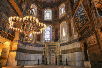 Fototapeta na wymiar Hagia Sophia Museum in Istanbul, Turkey