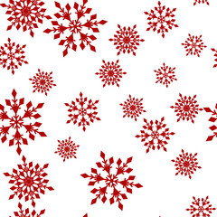 Colorful cute christmas elements seamless pattern background