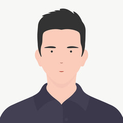 Asian Guy, Handsome Boy, Man, Guy, Person of Color Vector Illustration Background