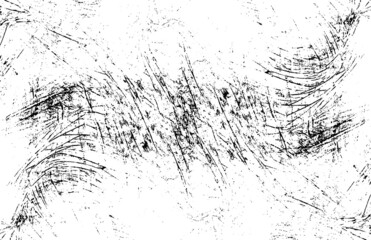 Scratched Grunge Urban Background Texture Vector. Dust Overlay Distress Grainy Grungy Effect. Distressed Backdrop Vector Illustration. Isolated Black on White Background. EPS 10.