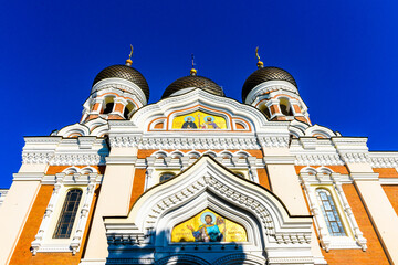 It's Alexander Nevsky Cathedral in the Historical Centre of Tallinn, Estonia. It's part of the...