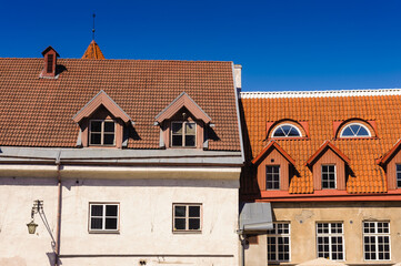 It's Architecture of the Old Town of Tallinn, Estonia