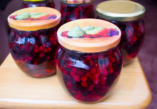 Homemade currant compote