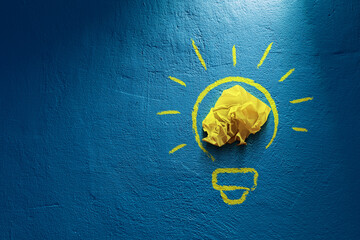 Idea and creative process concept