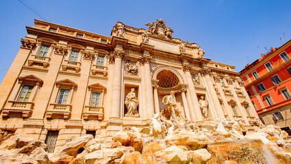 Fountain Trevi, Rome, Italy. One of the most famous fountains in the world.
