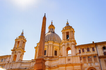 Fototapeta na wymiar Basilica in Rome, Italy