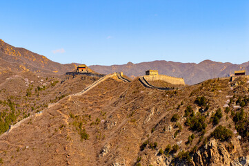 It's Great Wall of China. One of the Seven Wonders of the world. UNESCO World Heritage Site