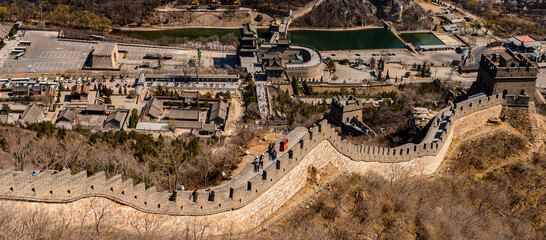 It's Part of the Great Wall of China. One of the Seven Wonders of the world. UNESCO World Heritage Site