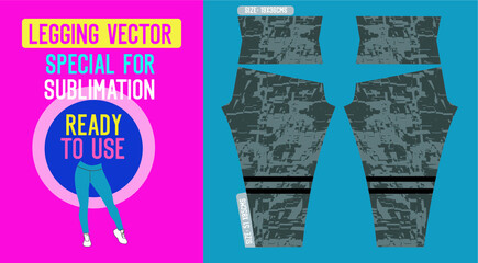 Obraz premium leggings pants fashion vector ready to use,sport fitness pants for woman