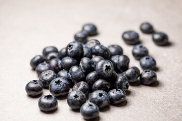 Blueberries sitting on countertop