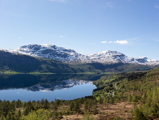 Fototapeta na wymiar glacier fjord norway