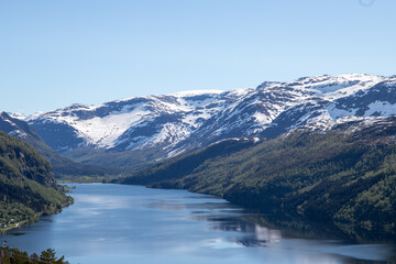 Obraz na płótnie Canvas glacier fjord norway