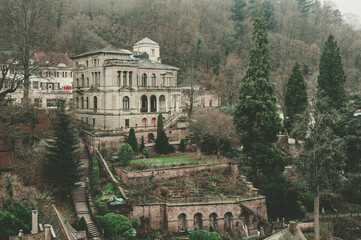 Naklejka premium Ancient villa on the hill
