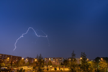 lightning in the city