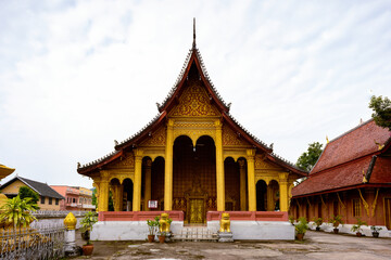 Naklejka premium It's Vat sen, one of the Buddha complexes in Luang Prabang which is the UNESCO World Heritage city